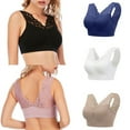 thumbnail image 5 of Sexy Deep V Neck Lace Bras For Women Brassiere Push Up Padded Bra Seamless Comfortable Bralette Breathable Fitness Gym Bra Top Padded Sport Bra, 5 of 8
