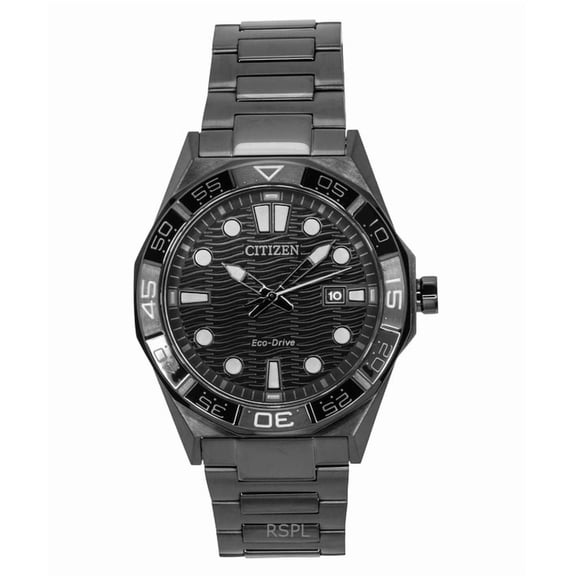 Citizen Brycen Men's Black Dial Eco-Drive Watch AW1855-52E