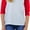White/Red, variant on ToBeInStyle Women's Classic Cotton Baseball T-Shirts - White/Red - Small