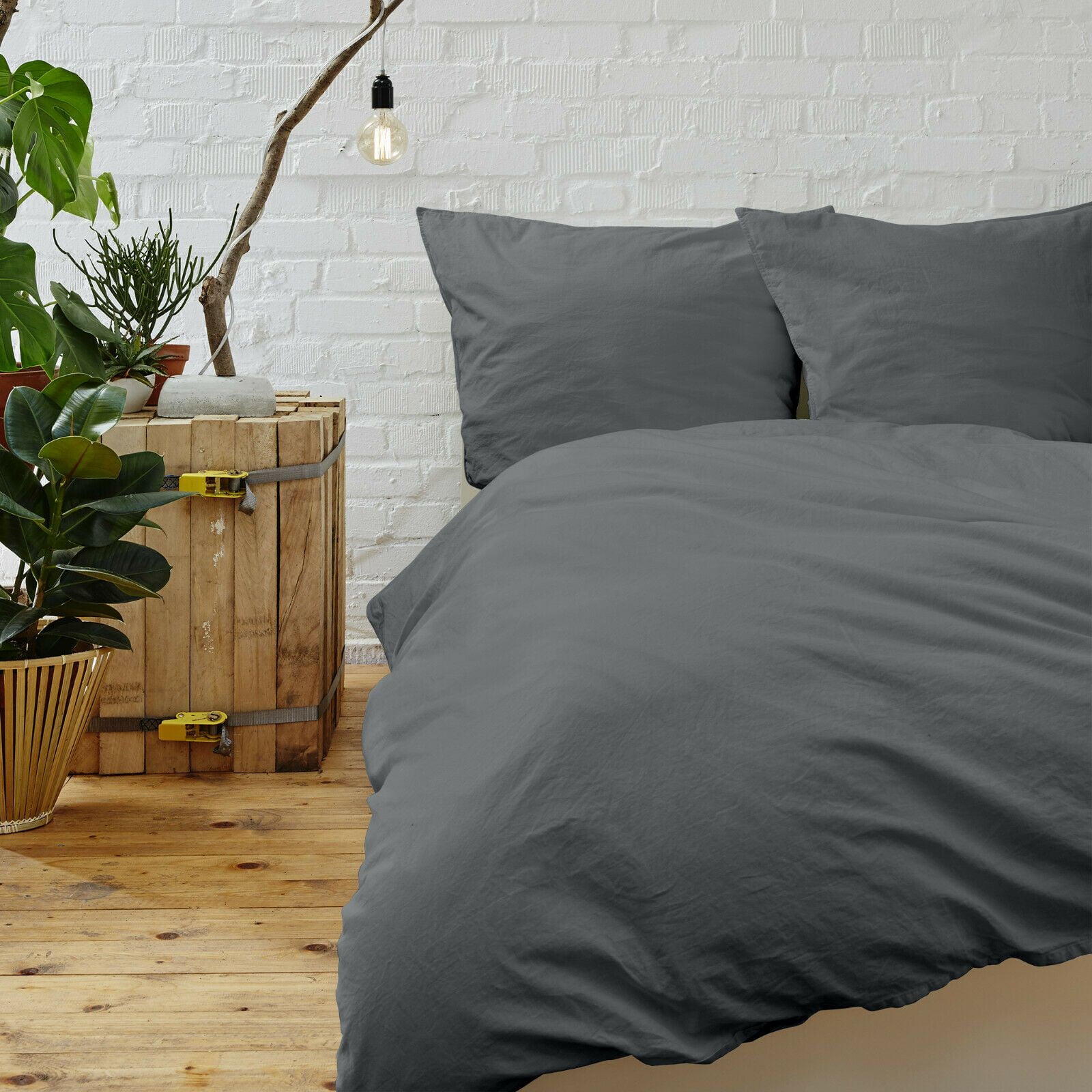 Duvet Cover Set with Shams 1800 Count Feel 3 Piece Super Soft Bamboo for Comforter
