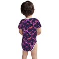 thumbnail image 3 of Yiaed Purple Dreamcatcher Print Infant Climbing Short Sleeve Onesie One-Piece Baby Bodysuit Clothes 0-12 Months -2 Years, 3 of 6