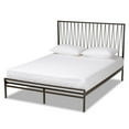 thumbnail image 1 of Baxton Studio Jeanette Black Finished Metal Full Size Platform Bed, 1 of 6