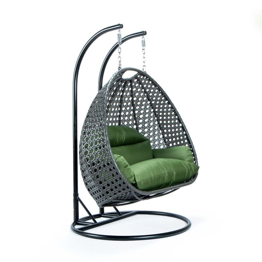 Egg Chair Swing Cushion, 2 Person Hanging Egg Chair Cushion Replacement, Double Hanging Basket Chair Cushion, Hanging Hammock Chair Cushion(D,130 * 110cm/51 * 43in