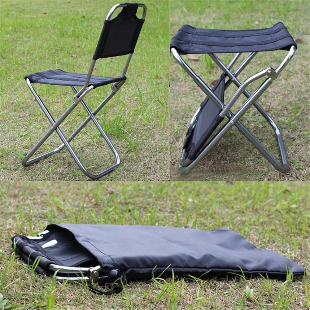 A FiedFikt Portable Folding Chair Seat Stool For Outdoor Fishing Camping Beach Picnic Seat Nylon Foldable Fishing Outdoor Chair Directors Chair