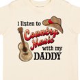 thumbnail image 4 of Inktastic I Listen to Country Music with My Daddy Guitar and Hat Boys or Girls Toddler T-Shirt, 4 of 5