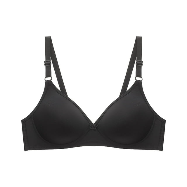 Yuyuzo Push up Bras for Women No Underwear Seamless Solid Color Adjustable Strap Full Coverage Bras