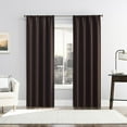 thumbnail image 6 of Sun Zero Laredo 2-pack 100% Blackout Rod Pocket Curtain Panel Pair, 37"x63", Chocolate, 6 of 7