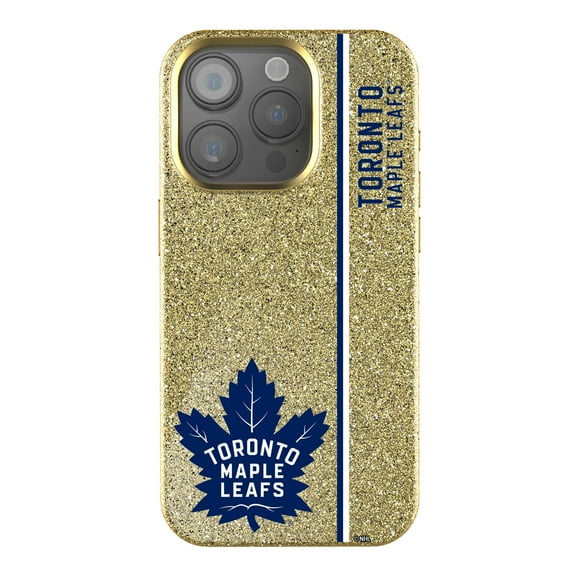 Keyscaper Gold Toronto Maple Leafs Sidebar Bling iPhone Case