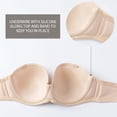 thumbnail image 5 of DELIMIRA Women's Padded Plus Size Strapless Bras Full Coverage Underwire Multiway Bra, 5 of 6