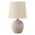 thumbnail image 1 of Lighting - 19"h - Table Lamp - Beige Resin - Beige Shade - Transitional, 1 of 3