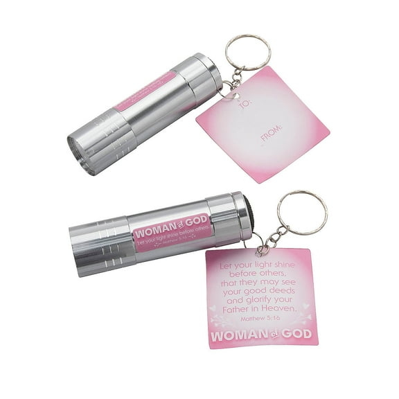 Woman of Faith Flashlight with Card for 12
