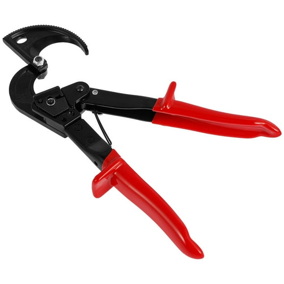 Ratchet Cable Cutter Portable Ratcheting Wire Cutting Tool Cutting Below 240mm² Lightweight Cutting Hand Tool with Anti-Slip Handle and Safety Lock for Wire Cable
