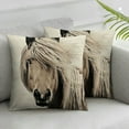 thumbnail image 3 of nygtbtfer Set of 2 Wild Animal Horse Throw Pillow Cover Vintage Black White Horse Western Decorative Pillow Case Home DecorCushion Cover for Bed Couch Sofa White, 3 of 7