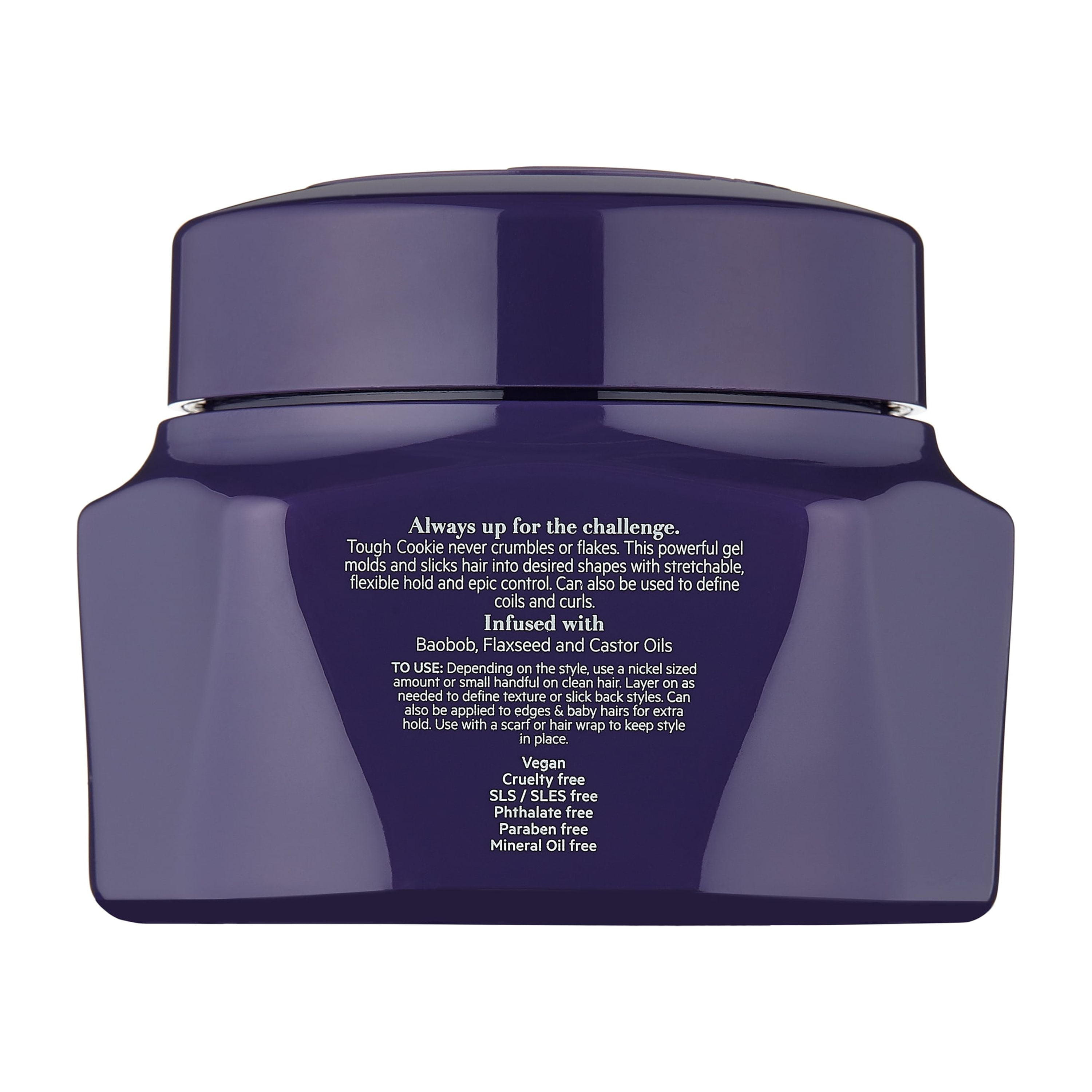 TPH by TARAJI Tough Cookie Edge Control & Shine Enhancing Jar Hair Styling Gel with Flaxseed Oil & Castor Oil, 8 fl oz