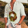 thumbnail image 2 of PMUYBHF Chemises Habillées pour Hommes Manches Courtes Décontractées Imprimé Musique Grande Taille Chemise Manches Longues Col Rabattu, 2 of 7