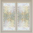 Rainbow Window Privacy Film Stained Glass Clings UV Blocker
