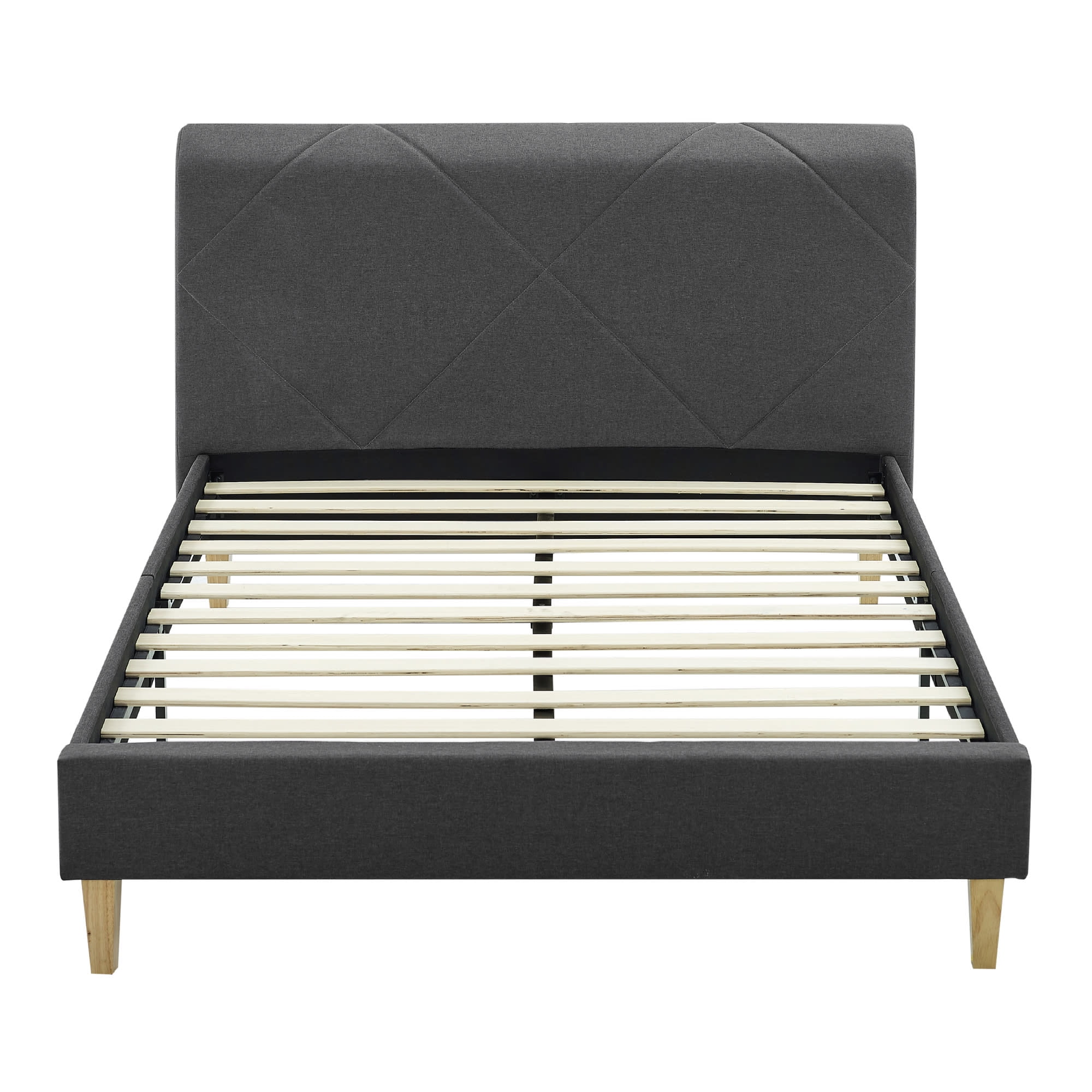 Modern Sleep Linville Upholstered Bed, Queen, Grey