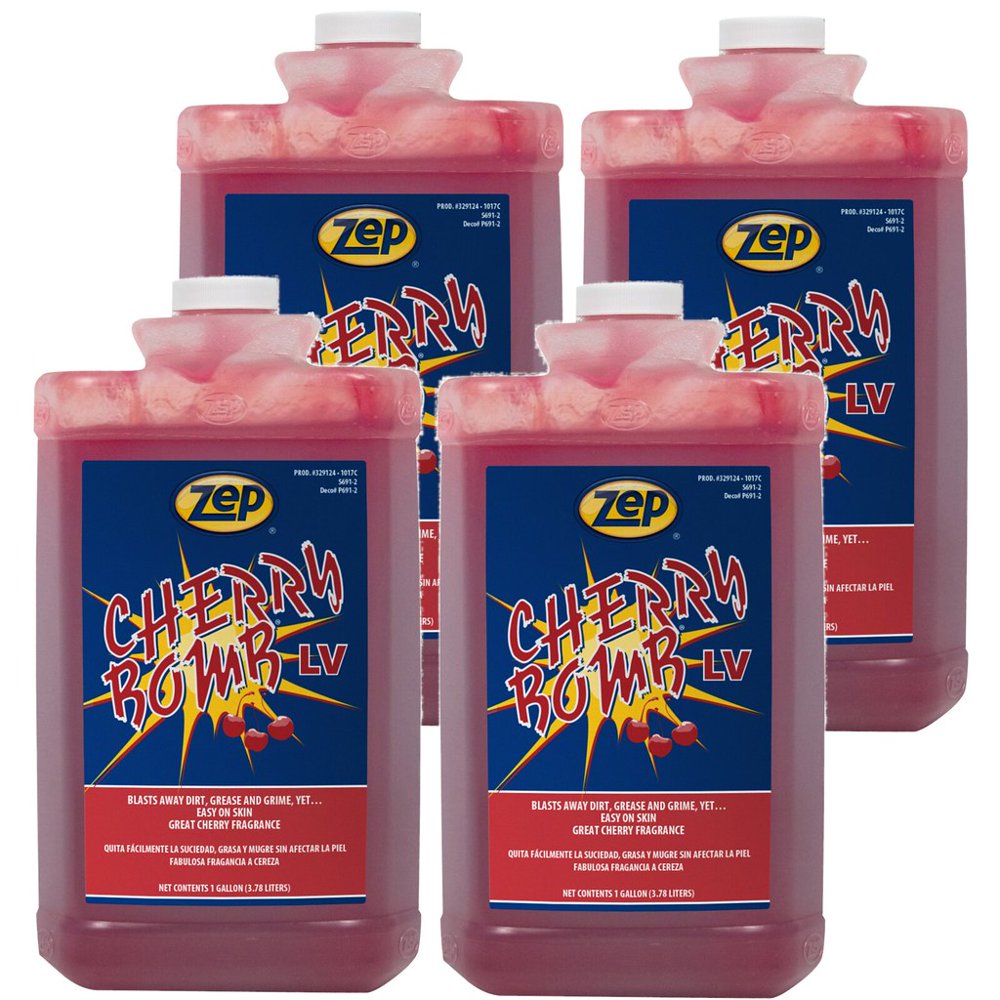 Zep Cherry Bomb LV Hand Cleaner 329124 128 Ounce (Case of 4) Walmart