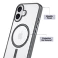 thumbnail image 3 of Coque Fellowes Metallic CMS pour iPhone 17 Gris, 3 of 8