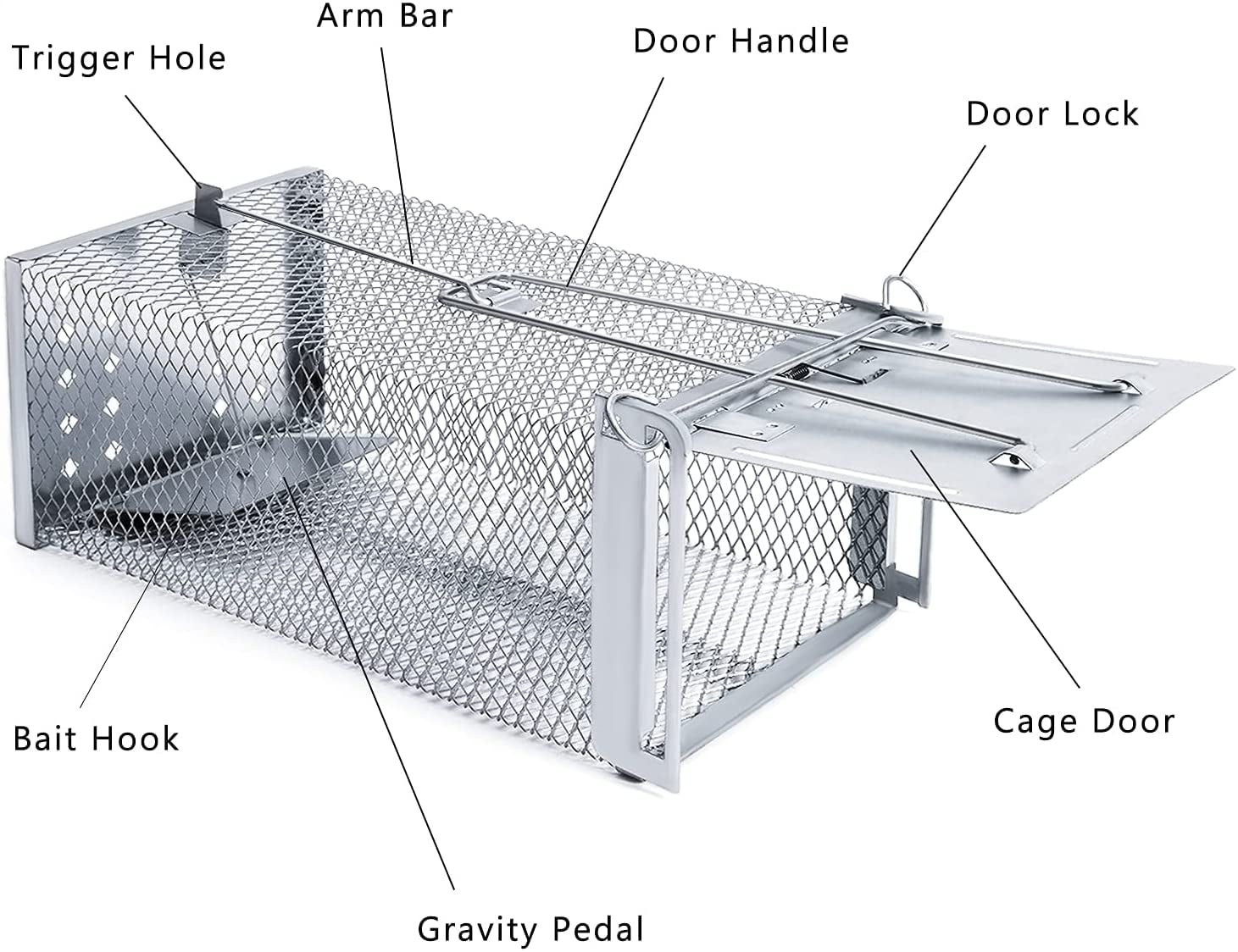 Reusable Metal Mousetrap Cage Mousetrap Humanized Field Pest