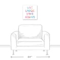 thumbnail image 3 of Creative Products Live Laugh Love Always Watercolor 16x16 Canvas Wall Art, 3 of 5