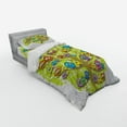 thumbnail image 3 of Ambesonne Funny Bedding Set 4 Pcs, Canary Bird Fun Family, Queen, Multicolor, 3 of 3