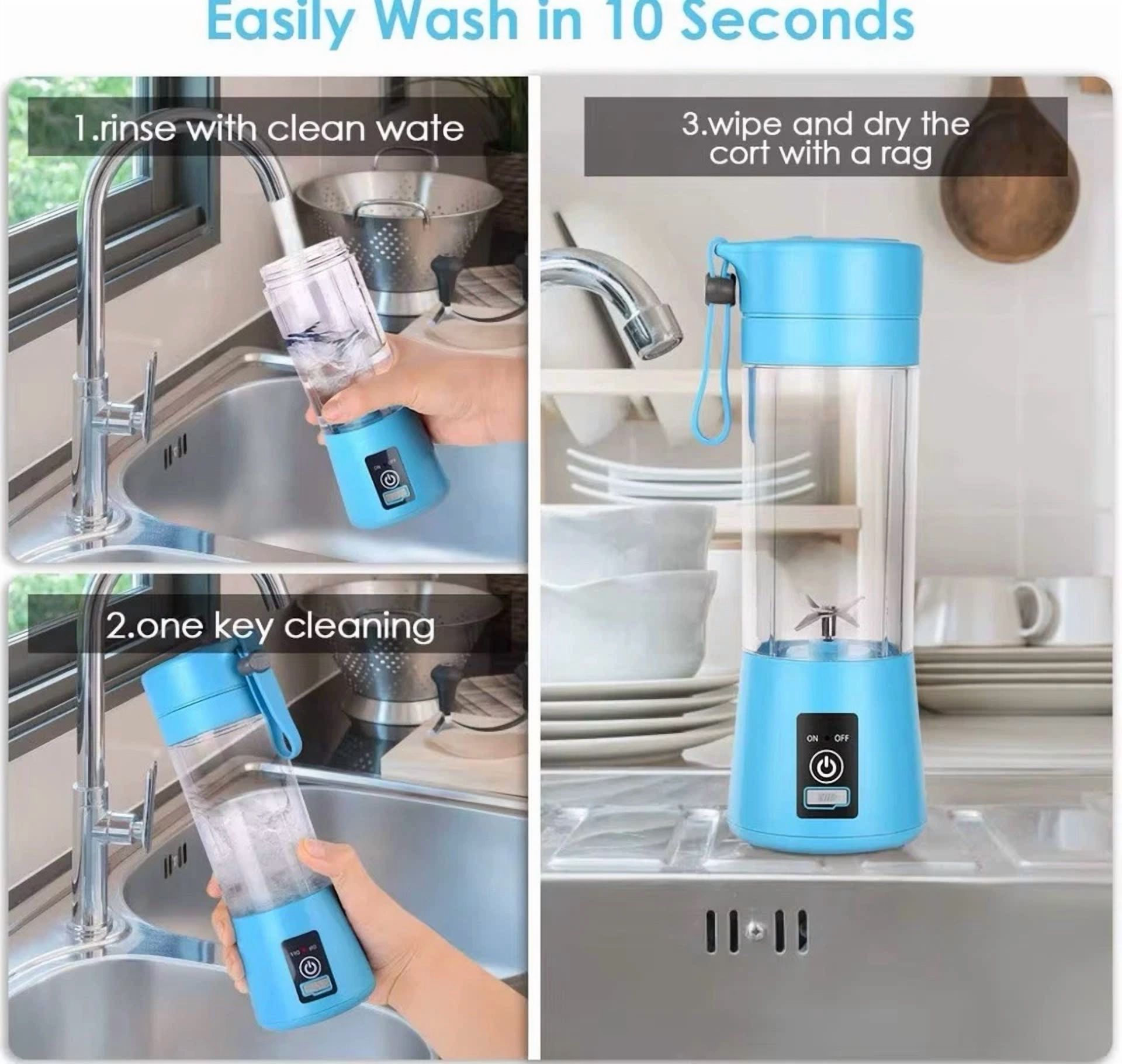 Portable Blender Smoothie Electric Blender Usb Rechargeable Mini Juicer Cup