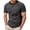 AB218 Grey, variant on Mens Shirts Solid Color Short Sleeve Crew Neck Ringer Tops Comfortable Breathable Man Casual Daily Summer Tees Size Xl Blue