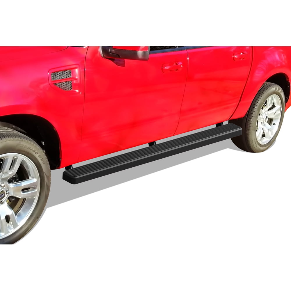 APS iBoard Running Boards 4 inches Matte Black Compatible with Ford