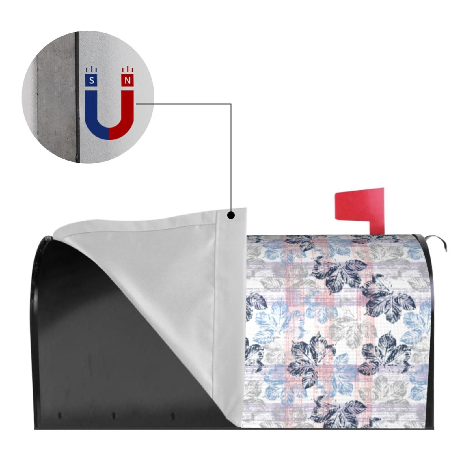 Kdxio Magnetic Mailbox Cover 25.5x21 in Mailbox Cover Outdoor Decoration Holiday Mailbox Covers for Home Garden Yard-25.5x21 in