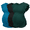 Lake Green / Black / Lake Blue(3pcs), variant on Women's Maternity Tops 3 Packs Flying Short Sleeve Side Ruched Tunic T-Shirt Pregnancy Clothes Lake Blue/Grey/Black