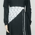 thumbnail image 6 of Huhudde Women's Wide Belt Embroidery Floral Lace Waist Covers Short Apron Skirt Triangle Scarf Shawl Corset for Stylish Outfits, 6 of 21