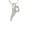C, variant on Good Luck Italian Horn - H - Crystal Initial Sophia Necklace, 18"+1"
