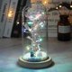 thumbnail image 1 of Led Enchanted Galaxy Rose Eternal Flor de lámina de oro de 24k con luces de cadena de hadas en la cúpula para el regalo del día de San Valentín de Navidad, 1 of 3
