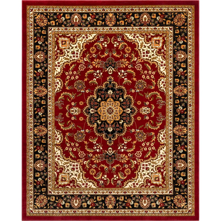 34 X 20 Vintage Persian Medallion Kitchen Rug Red - Threshold