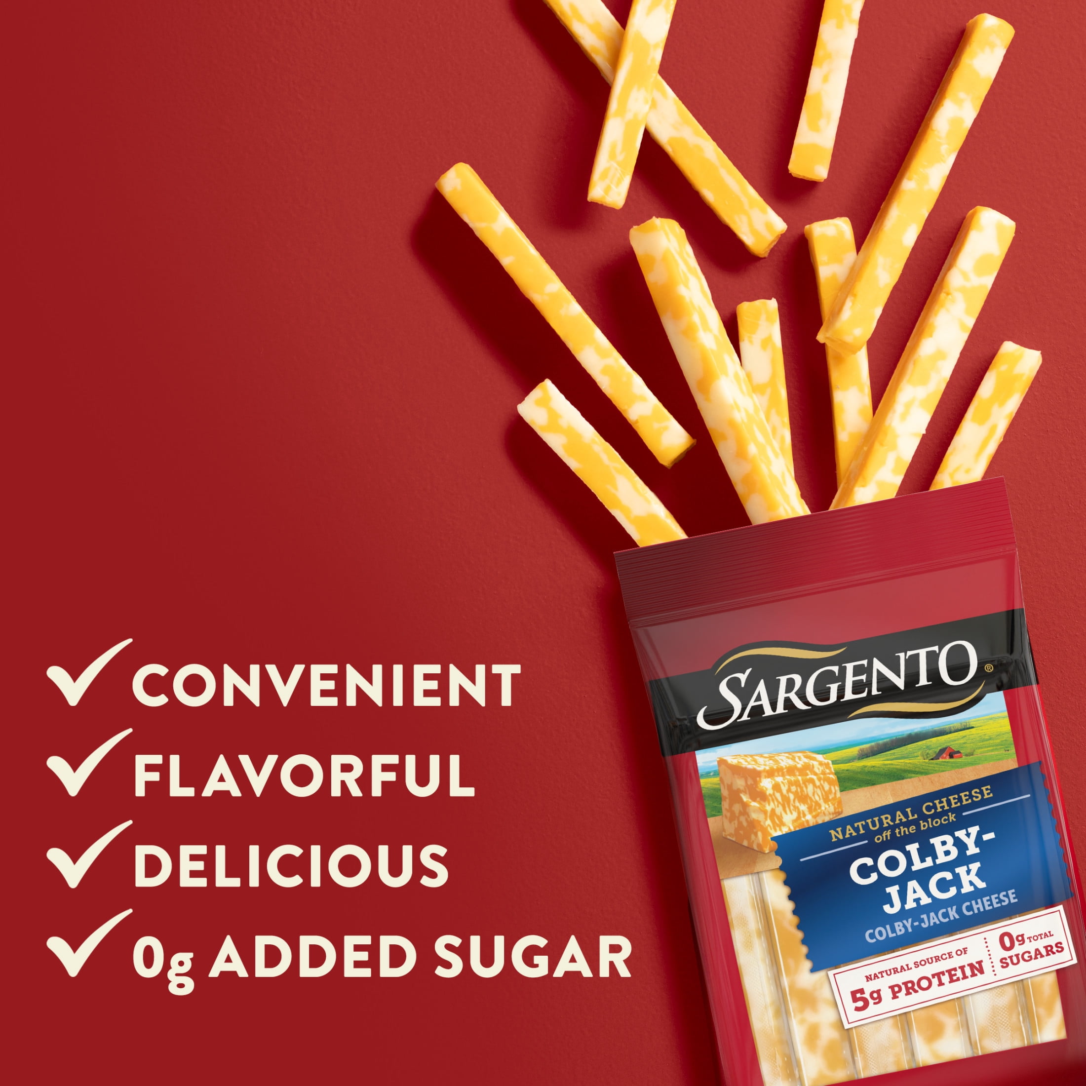 Sargento® Colby-Jack Natural Cheese Snack Sticks, 24-Count