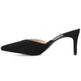 thumbnail image 3 of Journee Womens Ollie Mules Low Stiletto Pointed Toe Pumps, 3 of 10