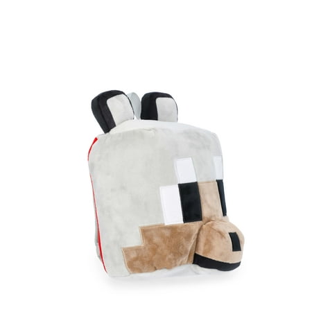 Minecraft Boys Wolf Plush Backpack, 12.5 Grey