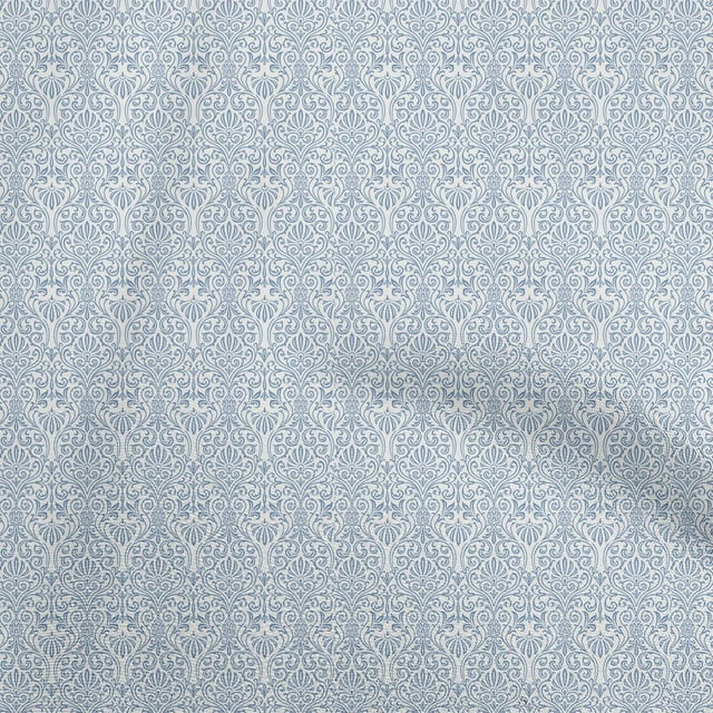 oneOone Velours Blanc Tissu Damassé Matière de Robe Tissu Imprimé Tissu au Mètre 58 Pouces de Large
