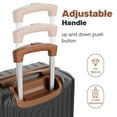 thumbnail image 2 of 3 Luggage Sets ABS Hardshell Suitcase Set with TSA Lock Durable Spinner Wheels Suitcase,Black&Brown, 2 of 9