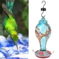 thumbnail image 4 of Comedero para pájaros, pintura colorida, suministros para pájaros de vidrio, comedero para pájaros de vidrio fiel a su promesa, 4 of 8