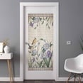 thumbnail image 2 of Spring Flowers Window Privacy Film,Vintage Floral Leaves Birds Pastoral Botanical Static Cling UV Sun Blocking Heat Control Window Tint Day and Night,Non-Adhesive One Way Privacy Cover 35.4''x78.7'', 2 of 7
