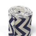 thumbnail image 3 of Cinta de yute AAYU azul con diseño chevron 7,5 cm x 13,5 m, paquete de 3, 3 of 5