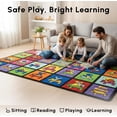 thumbnail image 5 of SAFECASTLE Kids Carpet My ABC Place Alphabet Rug 5'4" x 7'8"– Educational ABC Learning Area Rug – Colorful Classroom Rug for Kids, Toddlers, Preschool, Nursery, Playroom, Daycare & Children’s Bedroom, 5 of 7