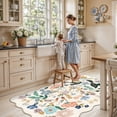 thumbnail image 5 of 4x6 Living Room Area Rugs: Washable Boho Kitchen Rugs Non Slip Low-pile Small Bedside Carpet For Bedroom Water-resistant Beside Rug Non-shedding Floor Mat Pets Family(4x6 Cream), 5 of 7