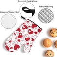 thumbnail image 4 of Valentine''s Oven Mitts and Pot Holders 4 Pcs Sets for Kitchen, Cooking Gloves Heat Resistant Oven Mitt Gloves Non Slip Potholders BBQ Gloves for Grilling, Baking, BBQ, 4 of 6