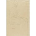 thumbnail image 3 of Gustav Klimt 17x24 Black Modern Framed Museum Art Print Titled - Sitting Act to the Right (Around 1916-1917), 3 of 5