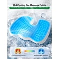 thumbnail image 4 of Gel wheelchair seat cushion, for pain relief, 100 cooling cushion, for tailbone, sciatic nerve pain, back, and buttocks support and pressure ulcer, ergonomic office chair cushion, suitable for the el, 4 of 4