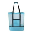 thumbnail image 1 of Cateissary Bolsa de Picnic, bolsa de playa, saco de barbacoa, organizador de juguetes, mano de obra fina, gran capacidad, accesorios para Almacenamiento y organización del hogar Verde claro, 1 of 6