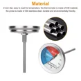 thumbnail image 3 of 2" Temperature Gauge Thermometer for Barbecue BBQ Grill Smoker Pit Thermostat, 3 of 11